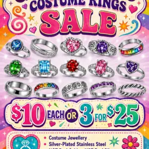 Bright Costume Jewelry- Costume Rings